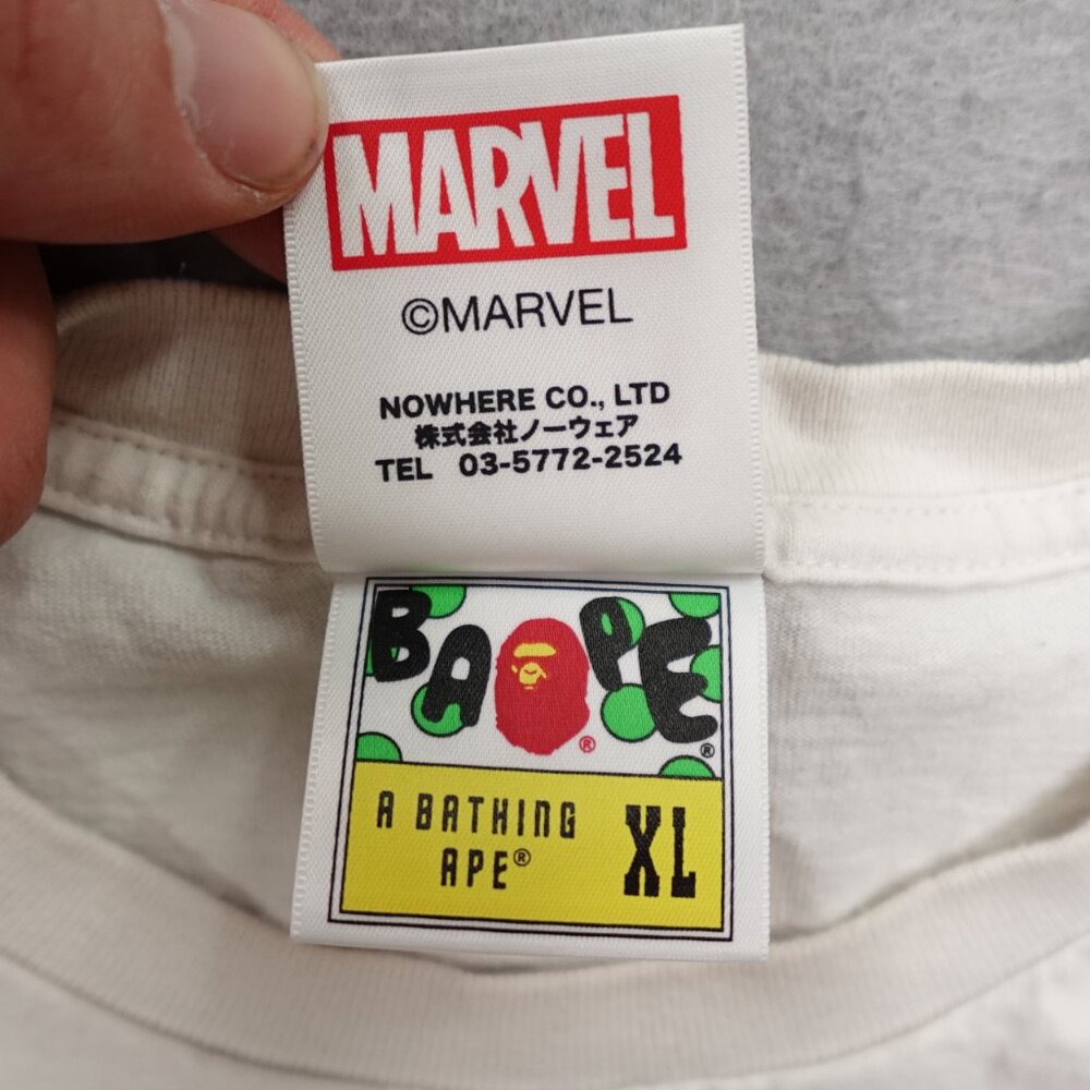 Bape Shirt Mens XL White Marvel Milo Mighty Thor Tee A Bathing Ape Tee Comics - Picture 14 of 16